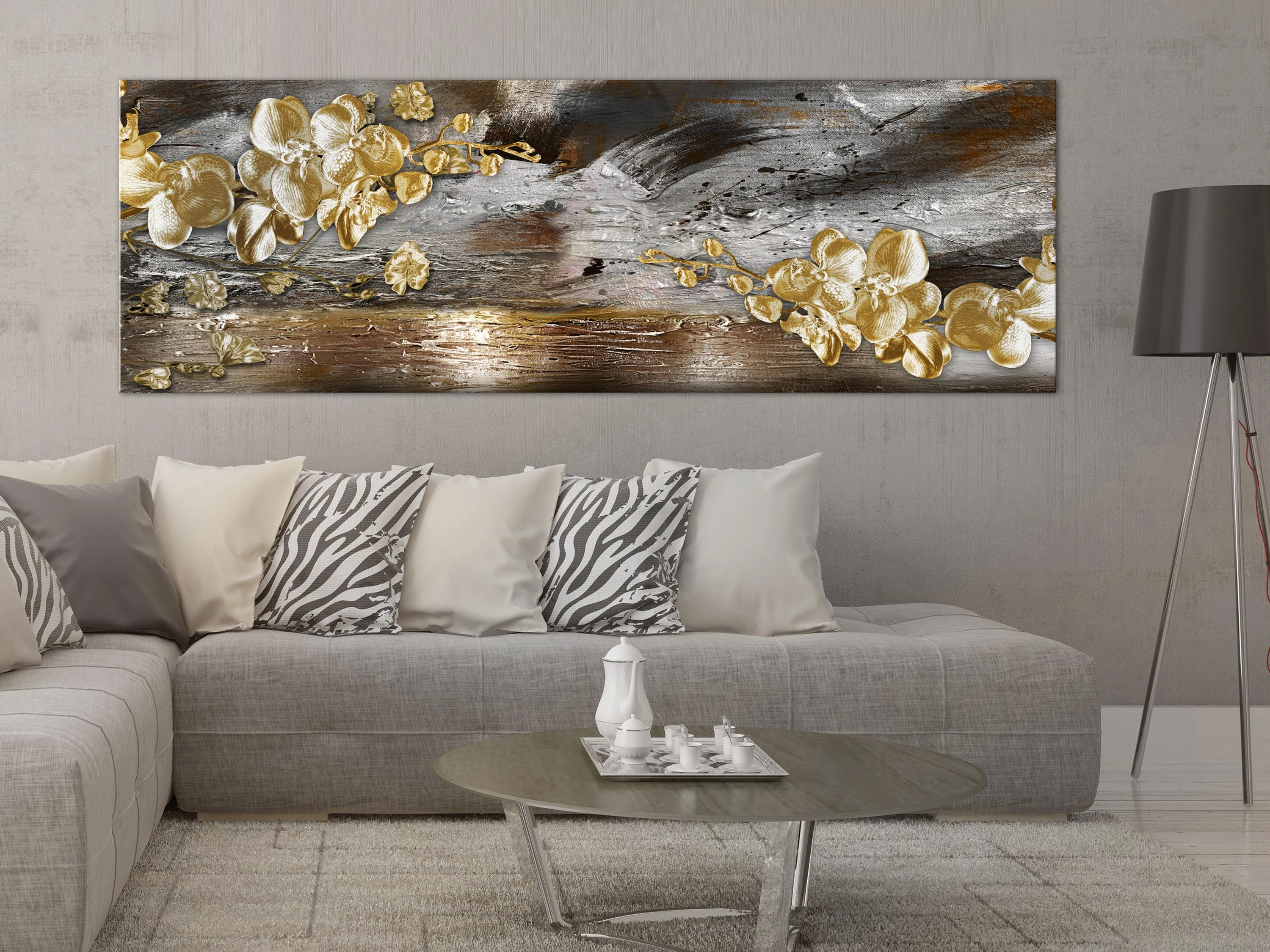 Artgeist Paveikslas - Golden Garden (1 Part) Narrow