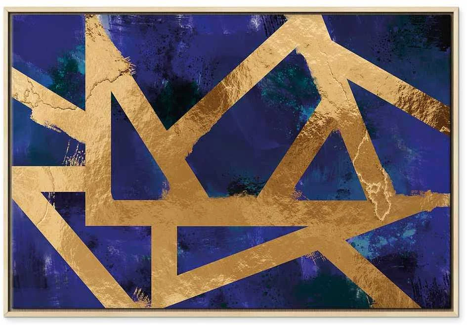 Artgeist Paveikslas - Golden Geometry (1 Part) Wide
