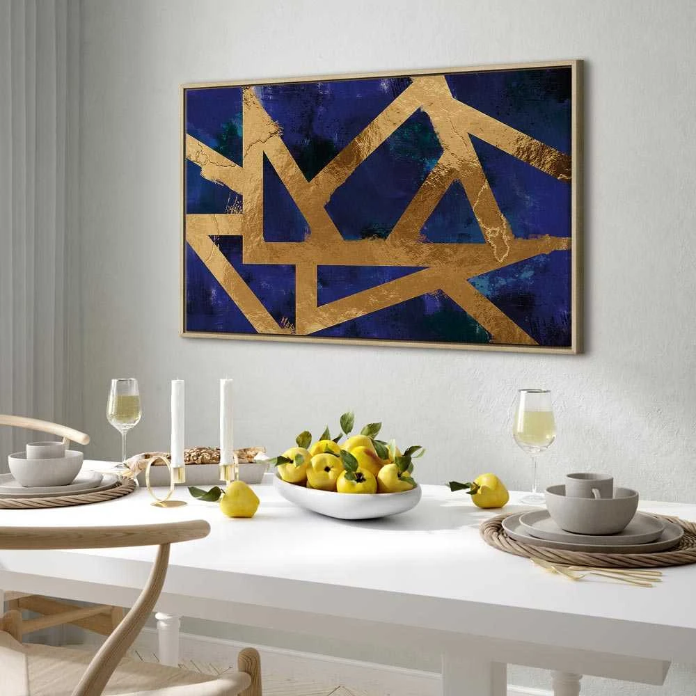 Artgeist Paveikslas - Golden Geometry (1 Part) Wide