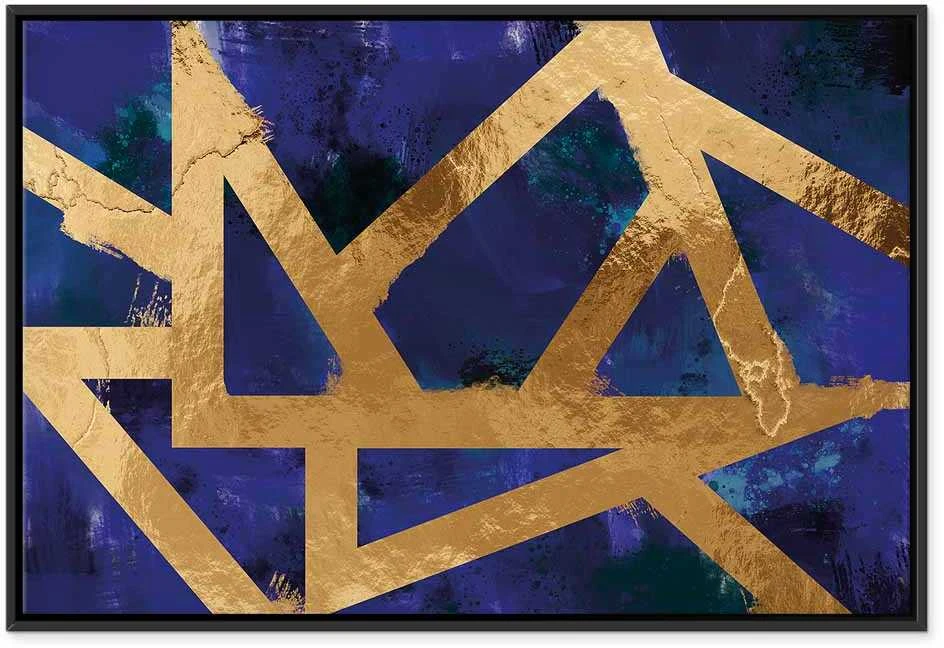 Artgeist Paveikslas - Golden Geometry (1 Part) Wide