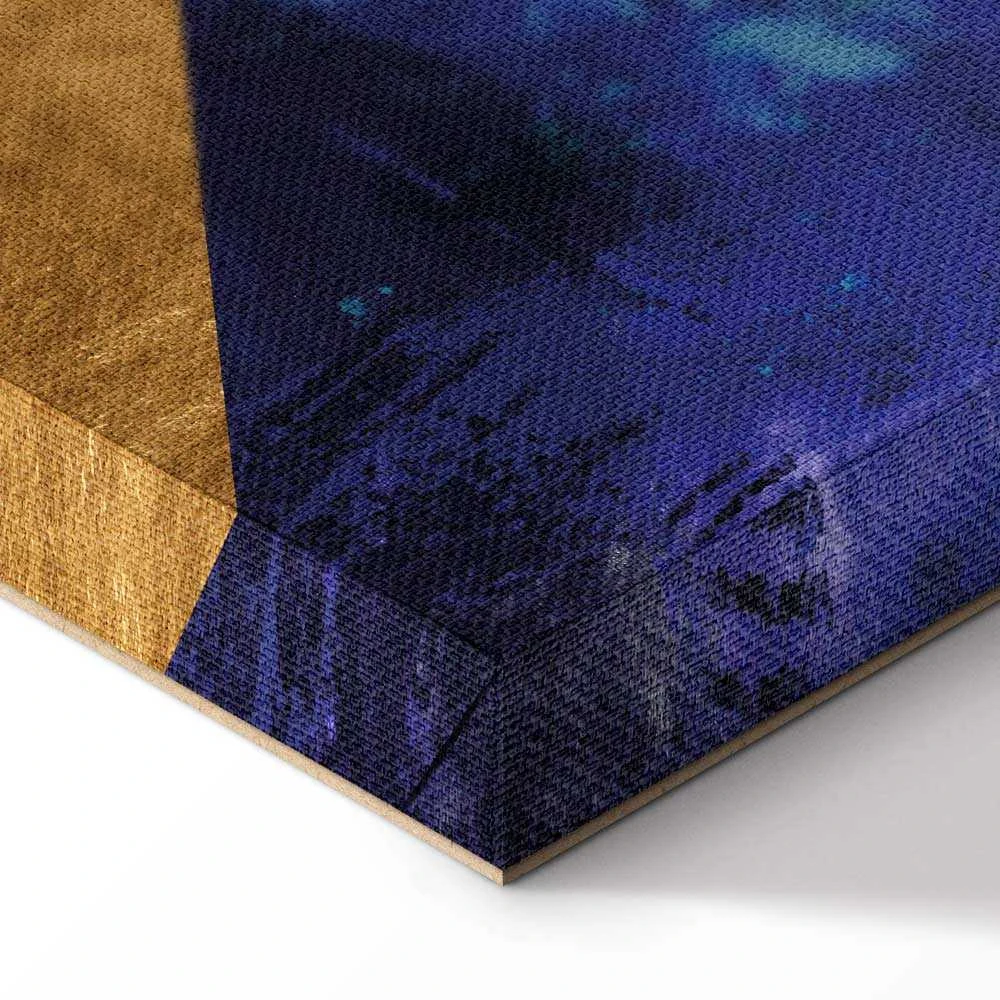 Artgeist Paveikslas - Golden Geometry (1 Part) Wide
