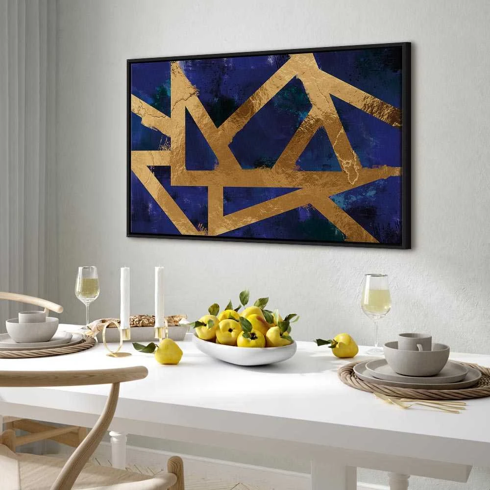 Artgeist Paveikslas - Golden Geometry (1 Part) Wide