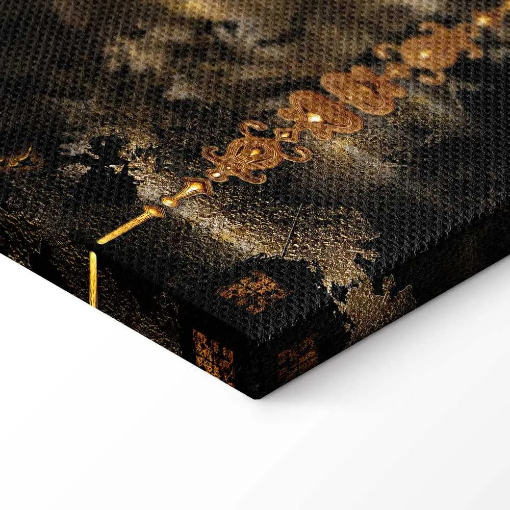 Artgeist Paveikslas - Golden Lion (5 Parts) Wide