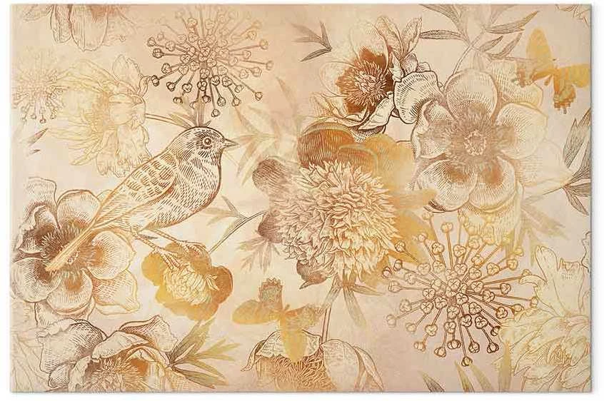 Artgeist Paveikslas - Golden Mosaic of Nature (1 Part) Wide