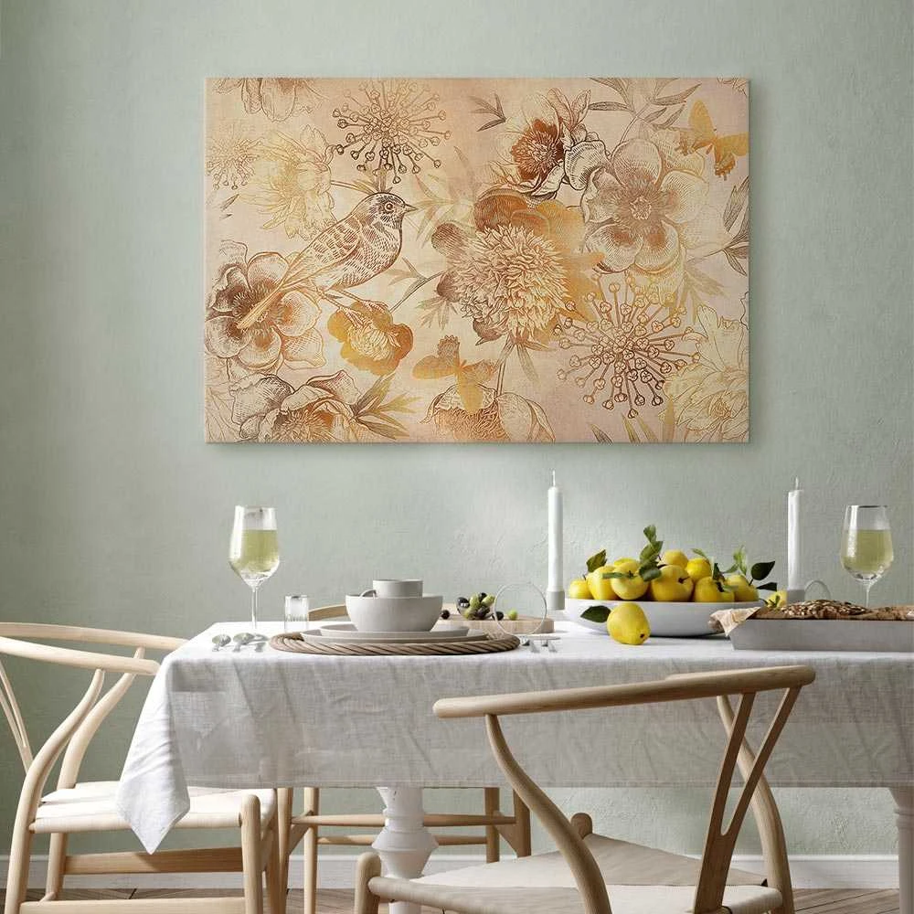 Artgeist Paveikslas - Golden Mosaic of Nature (1 Part) Wide