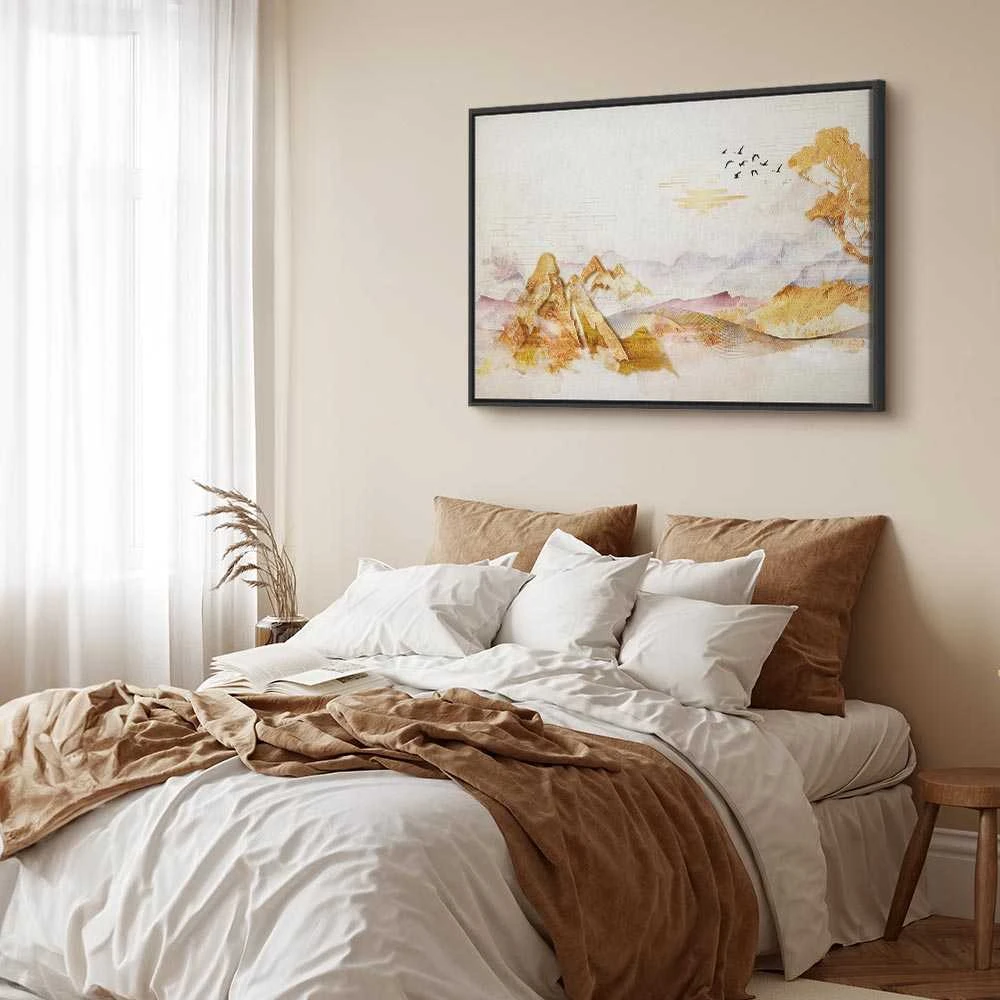 Artgeist Paveikslas - Golden Mountains (1 Part) Wide