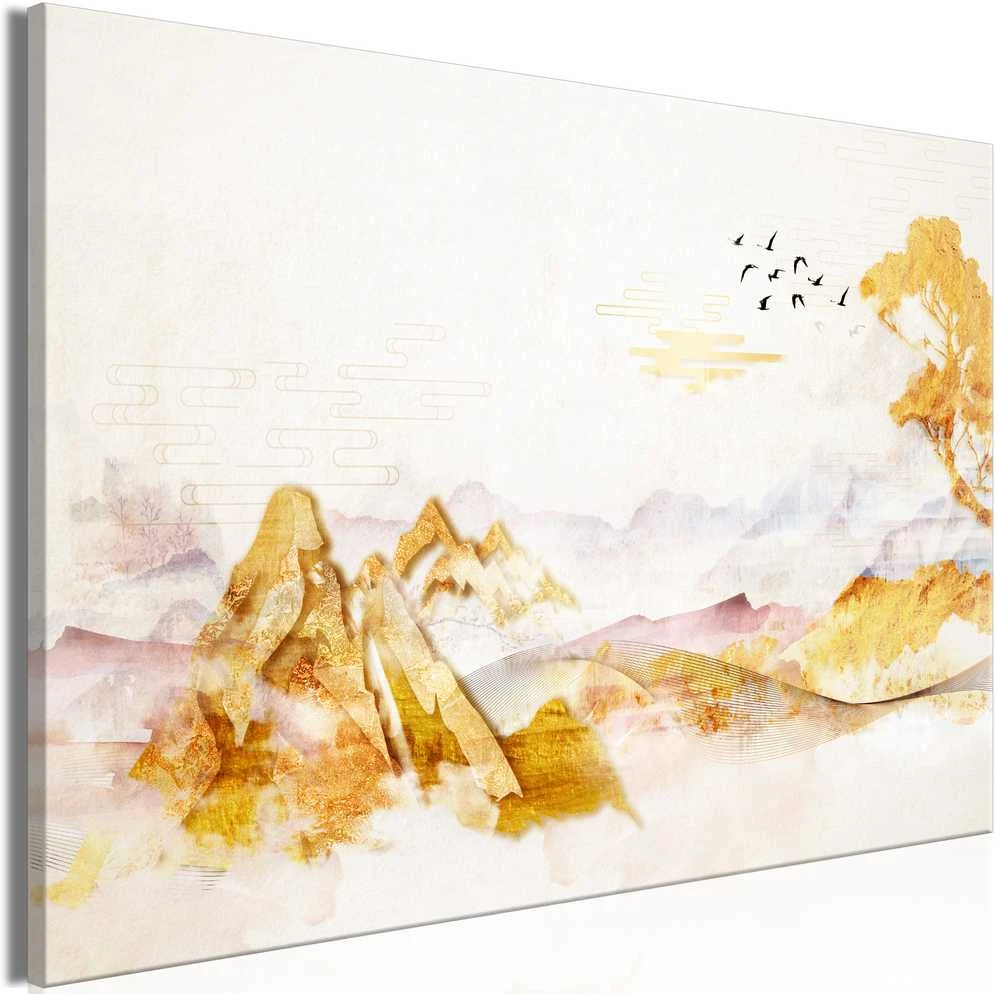 Artgeist Paveikslas - Golden Mountains (1 Part) Wide