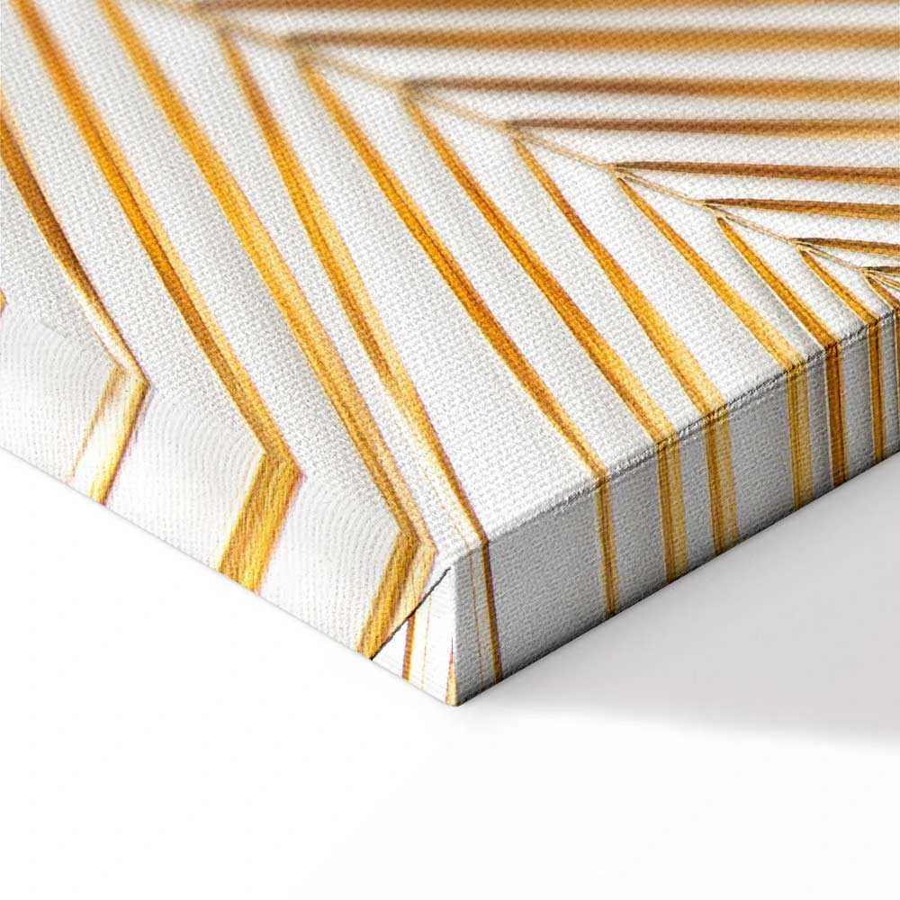 Artgeist Paveikslas - Golden Palm Leaves (1 Part) Vertical