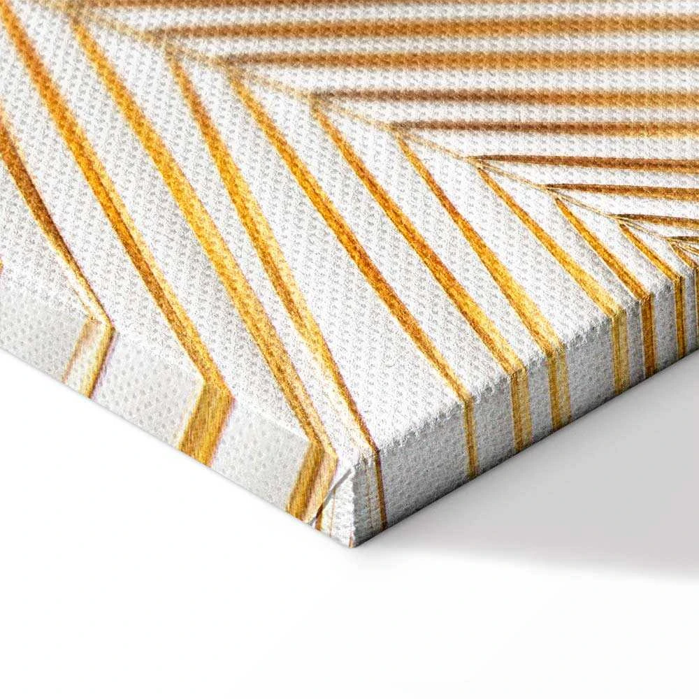 Artgeist Paveikslas - Golden Palm Leaves (1 Part) Vertical
