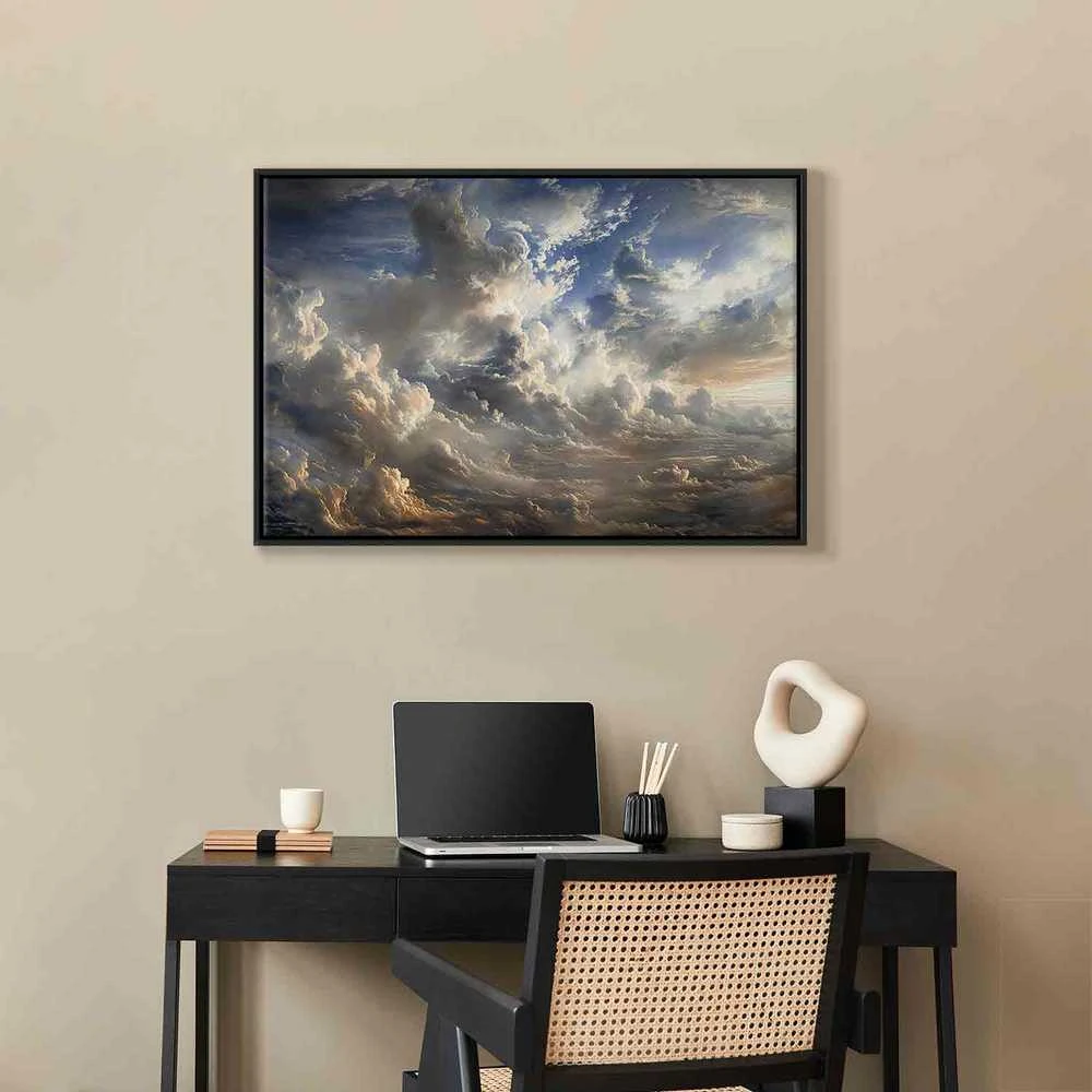 Artgeist Paveikslas - Golden Reflections on Clouds Foretelling Dusk