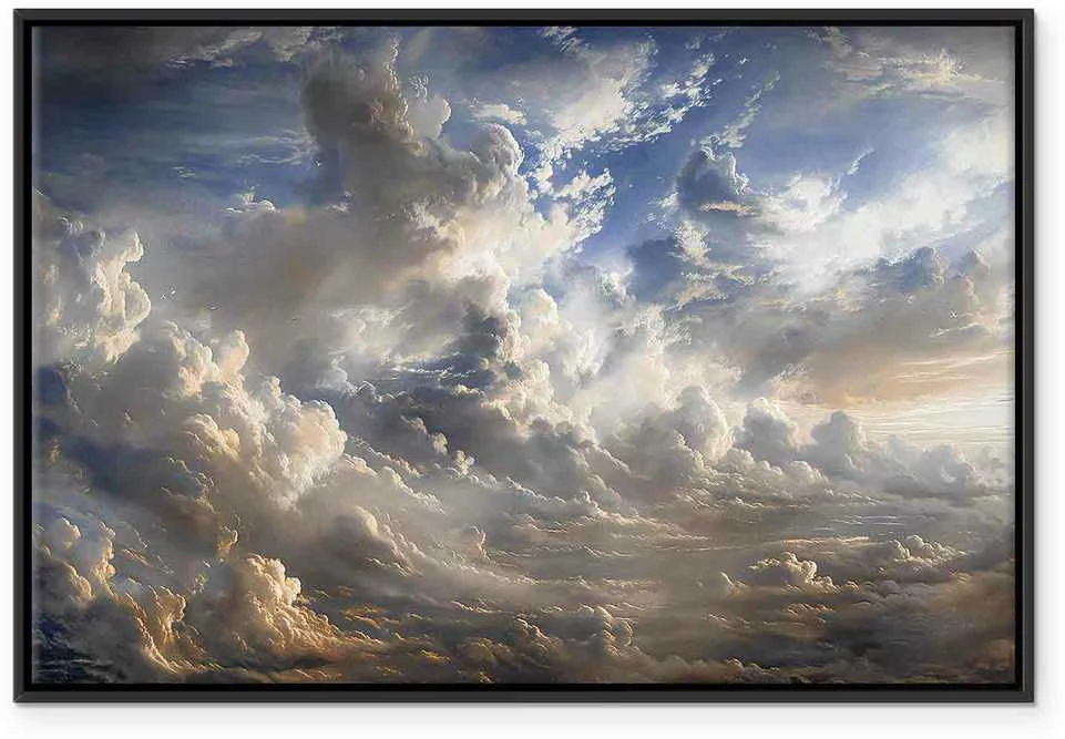 Artgeist Paveikslas - Golden Reflections on Clouds Foretelling Dusk