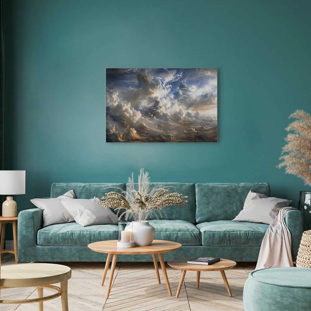 Artgeist Paveikslas - Golden Reflections on Clouds Foretelling Dusk