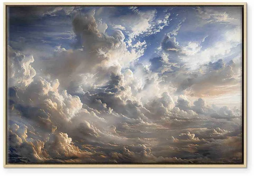 Artgeist Paveikslas - Golden Reflections on Clouds Foretelling Dusk