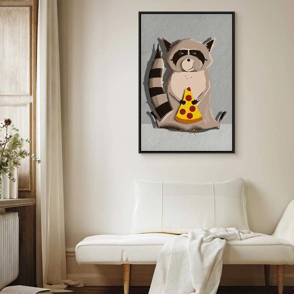 Artgeist Paveikslas - Gourmand Raccoon (1 Part) Vertical