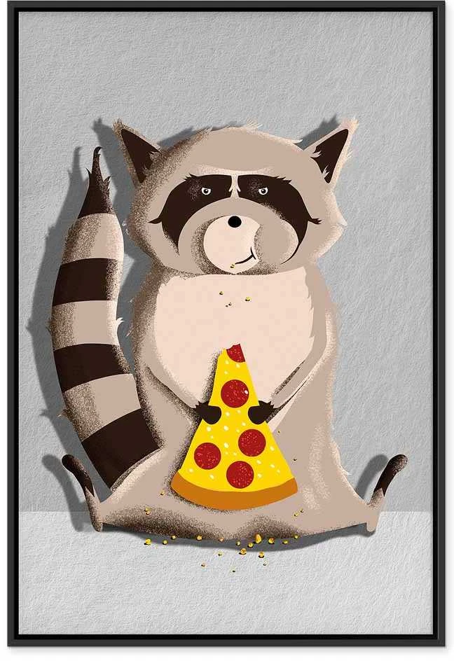 Artgeist Paveikslas - Gourmand Raccoon (1 Part) Vertical
