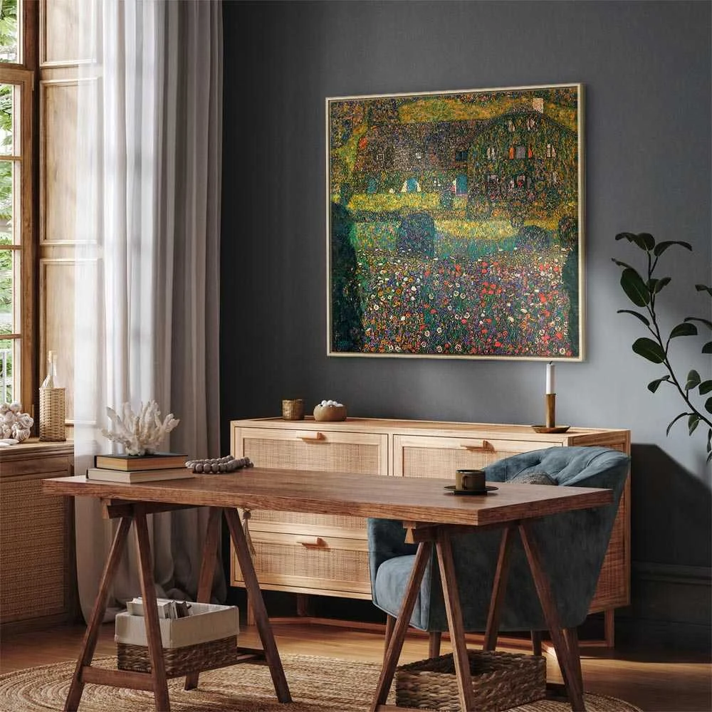 Artgeist Paveikslas - Gustav Klimt – Country House on the Attersee Lake