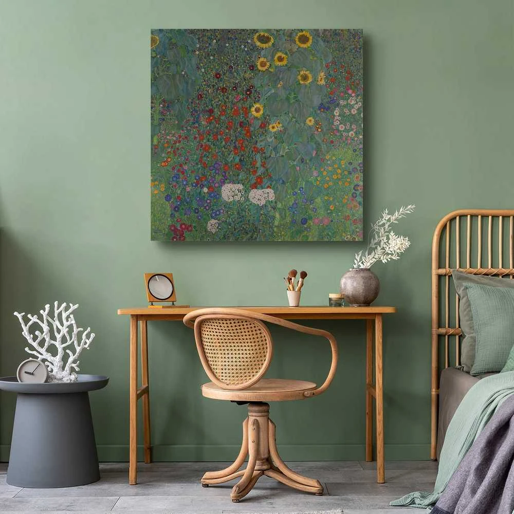 Artgeist Paveikslas - Gustav Klimt – Farm garden with sunflowers