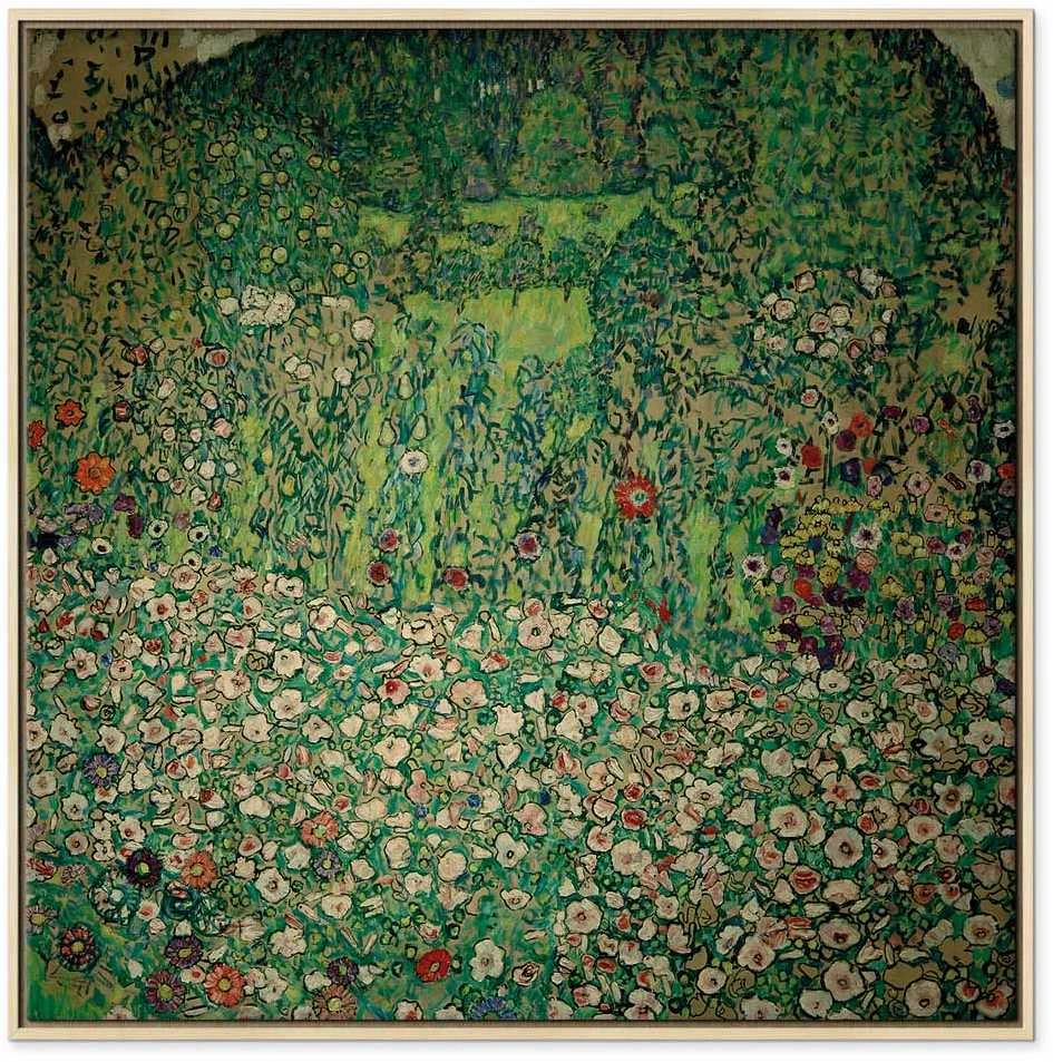 Artgeist Paveikslas - Gustav Klimt – Gartenlandschaft mit Bergkuppe