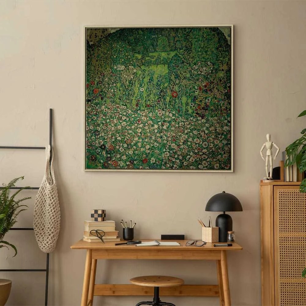 Artgeist Paveikslas - Gustav Klimt – Gartenlandschaft mit Bergkuppe