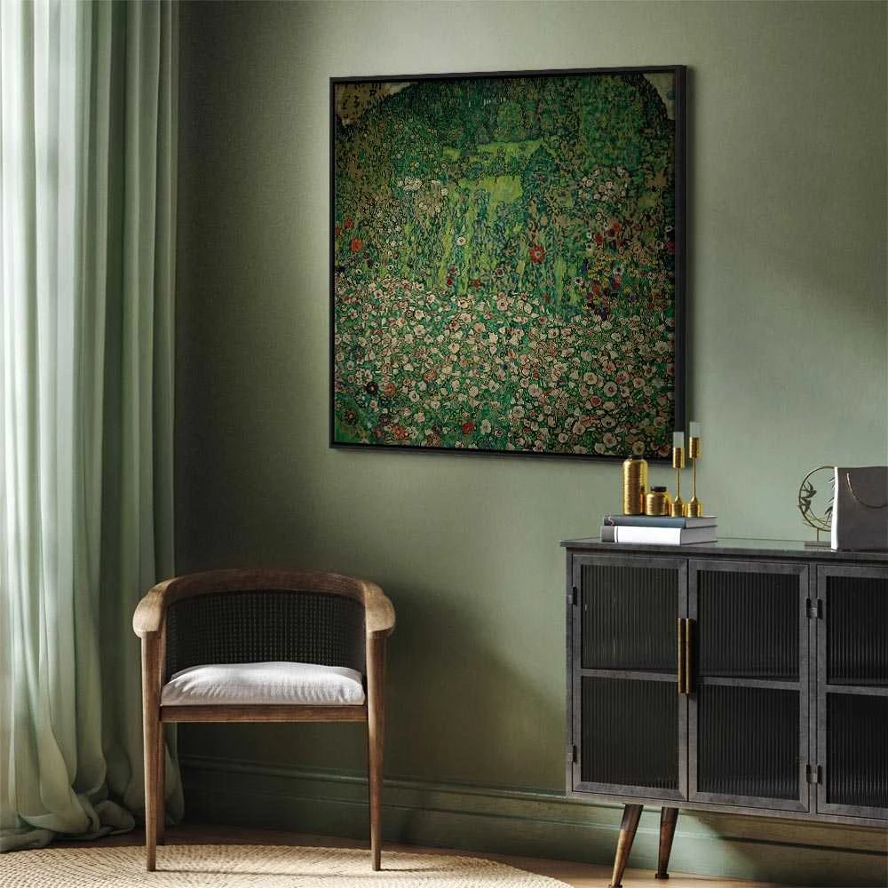 Artgeist Paveikslas - Gustav Klimt – Gartenlandschaft mit Bergkuppe