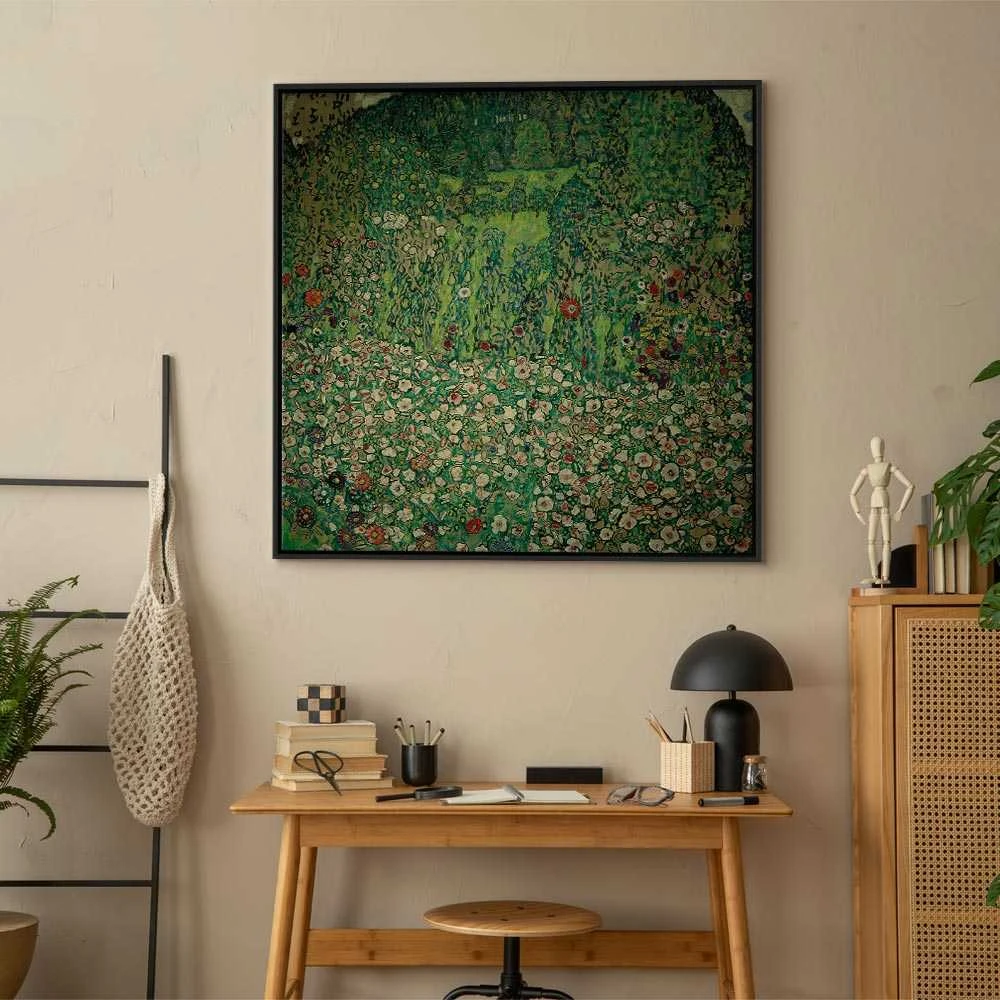 Artgeist Paveikslas - Gustav Klimt – Gartenlandschaft mit Bergkuppe