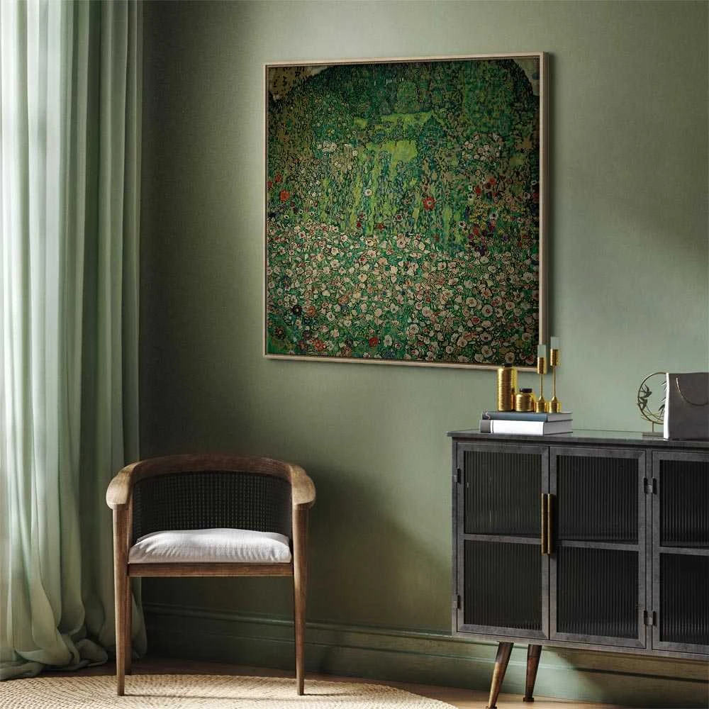 Artgeist Paveikslas - Gustav Klimt – Gartenlandschaft mit Bergkuppe