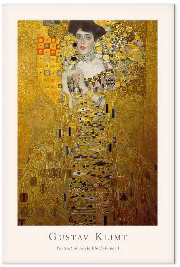 Artgeist Paveikslas - Gustav Klimt - Portrait of Adele Bloch (1 Part) Vertical
