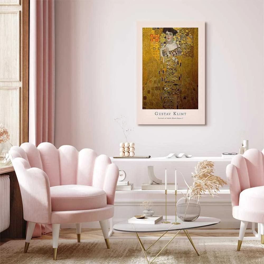 Artgeist Paveikslas - Gustav Klimt - Portrait of Adele Bloch (1 Part) Vertical