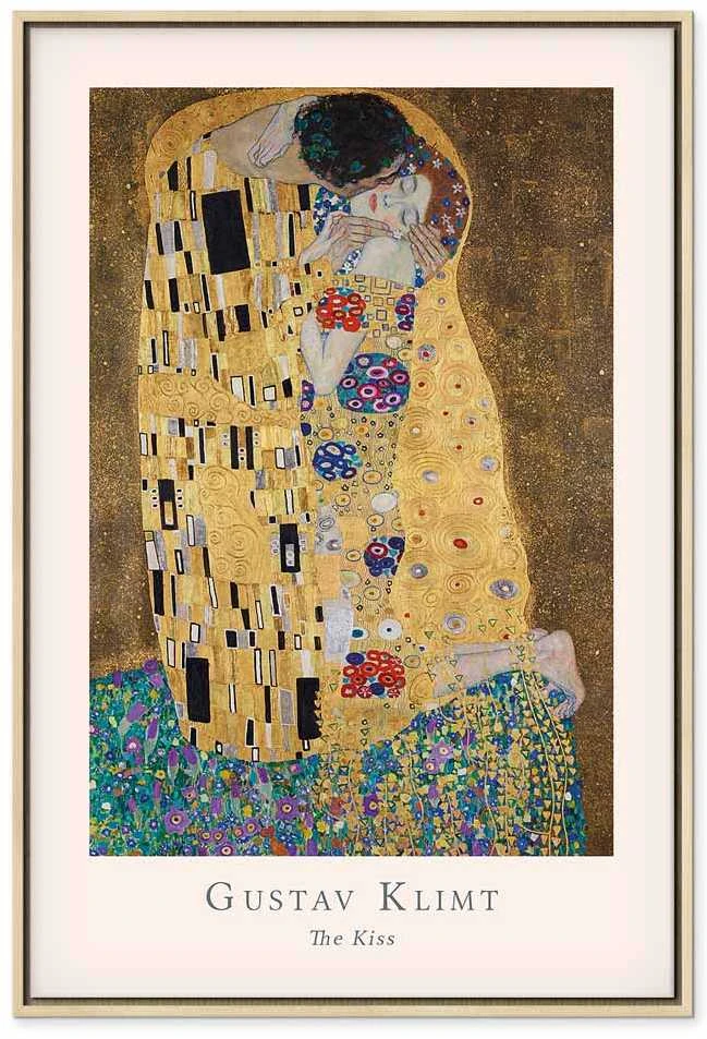 Artgeist Paveikslas - Gustav Klimt - The Kiss (1 Part) Vertical