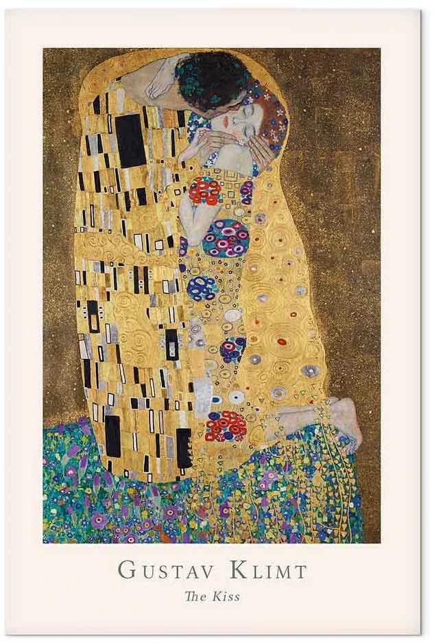Artgeist Paveikslas - Gustav Klimt - The Kiss (1 Part) Vertical