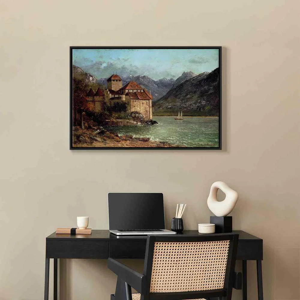 Artgeist Paveikslas - Gustave Courbet -Chillon Castle