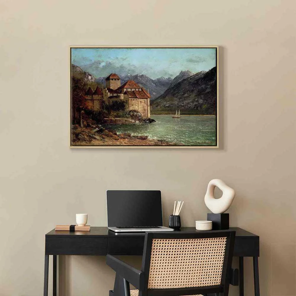 Artgeist Paveikslas - Gustave Courbet -Chillon Castle