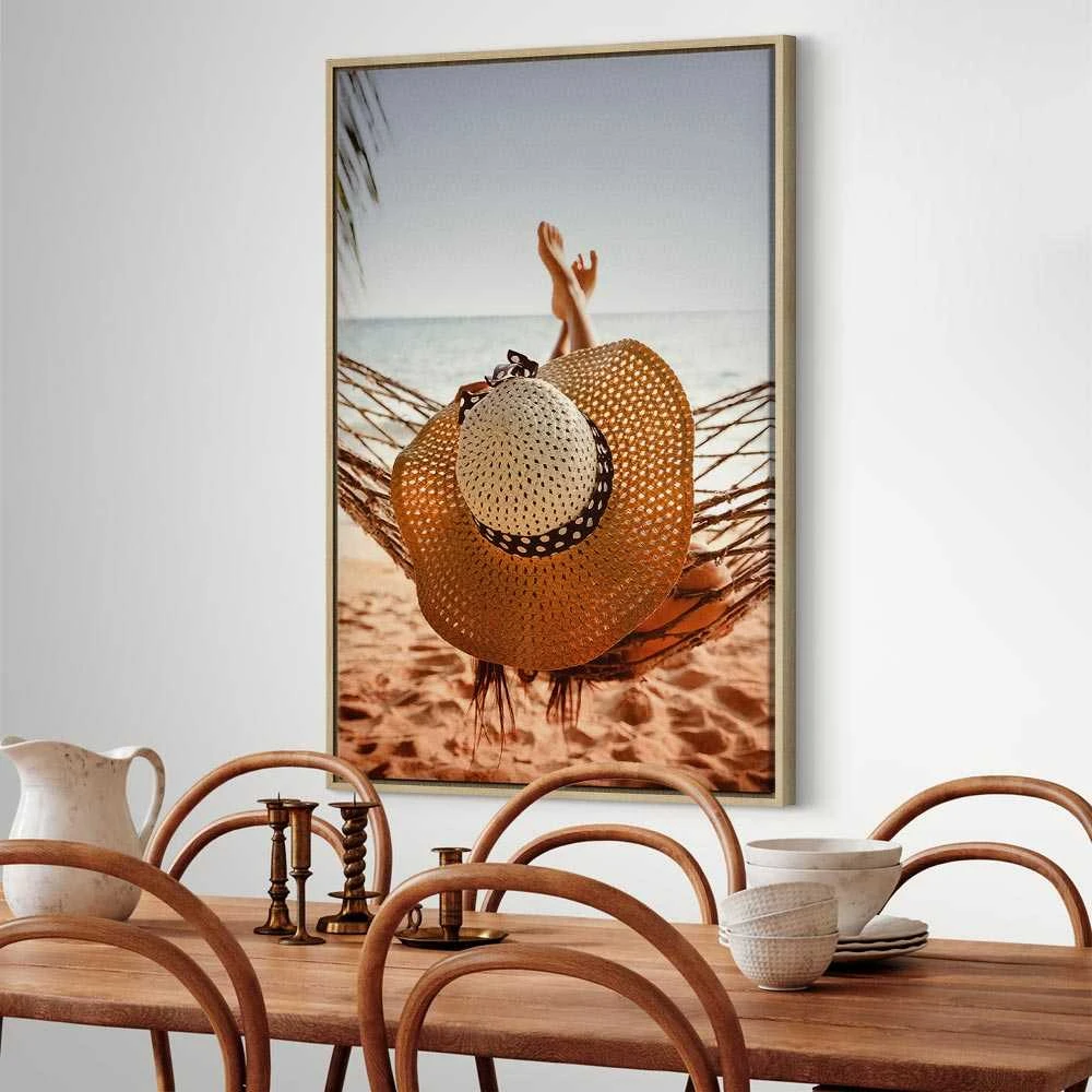Artgeist Paveikslas - Hammock on the Beach (1 Part) Vertical