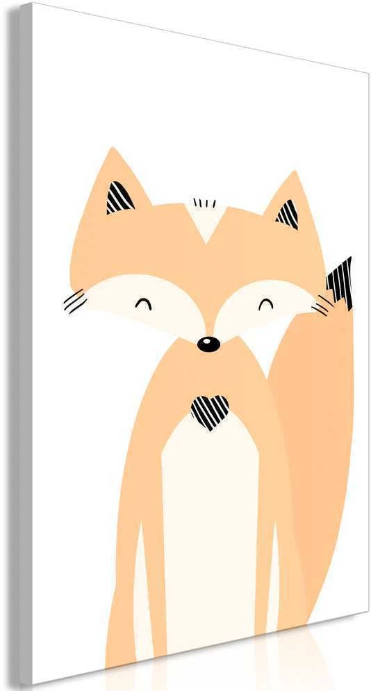 Artgeist Paveikslas - Happy Fox (1 Part) Vertical