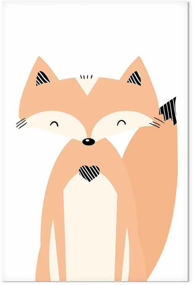Artgeist Paveikslas - Happy Fox (1 Part) Vertical