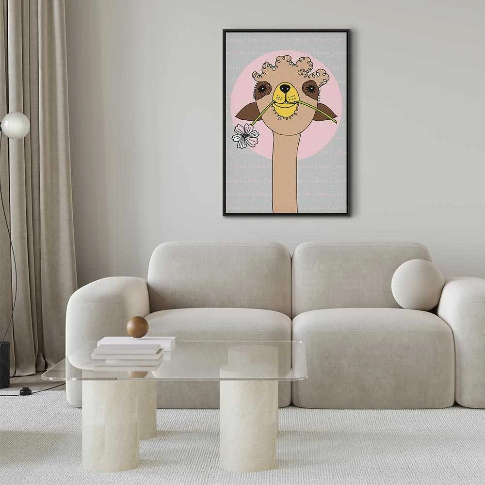 Artgeist Paveikslas - Happy Llama (1 Part) Vertical