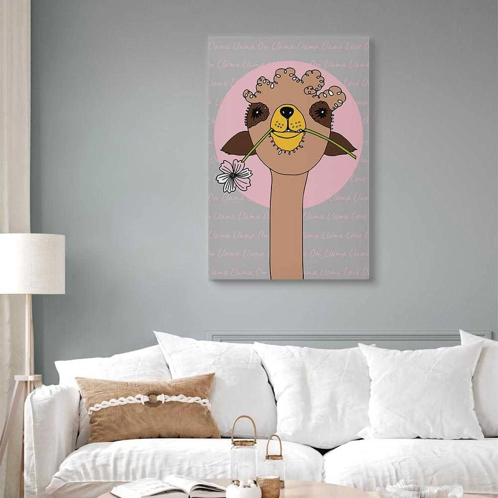 Artgeist Paveikslas - Happy Llama (1 Part) Vertical
