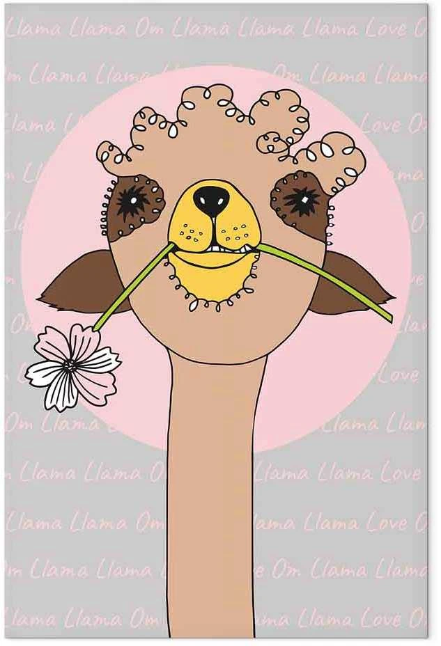 Artgeist Paveikslas - Happy Llama (1 Part) Vertical