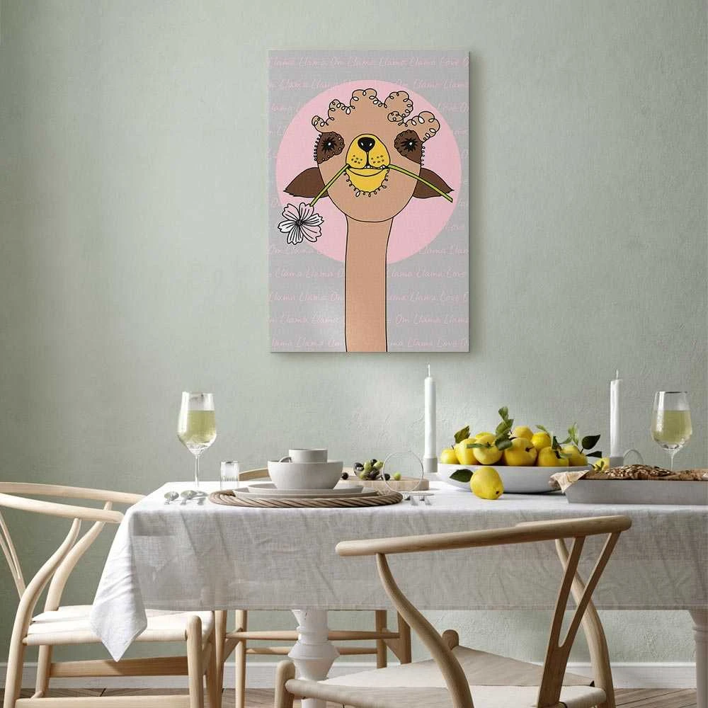 Artgeist Paveikslas - Happy Llama (1 Part) Vertical