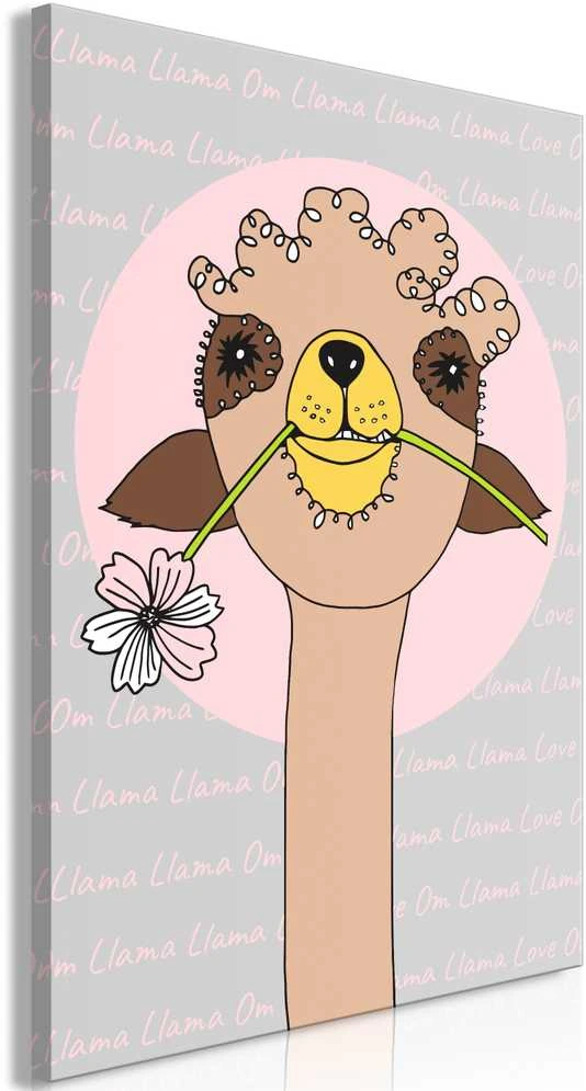 Artgeist Paveikslas - Happy Llama (1 Part) Vertical