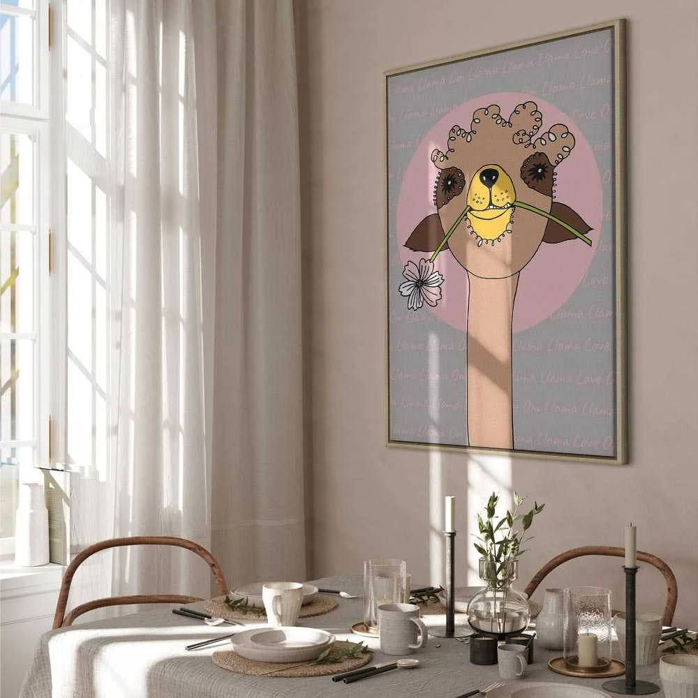 Artgeist Paveikslas - Happy Llama (1 Part) Vertical