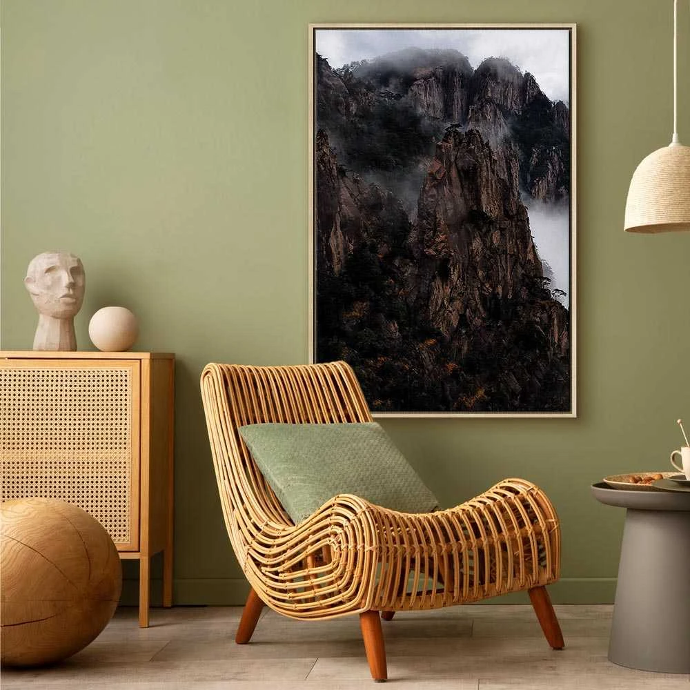 Artgeist Paveikslas - Heart of Mountain Landscape (1-part) - Clouds Amid Rocks