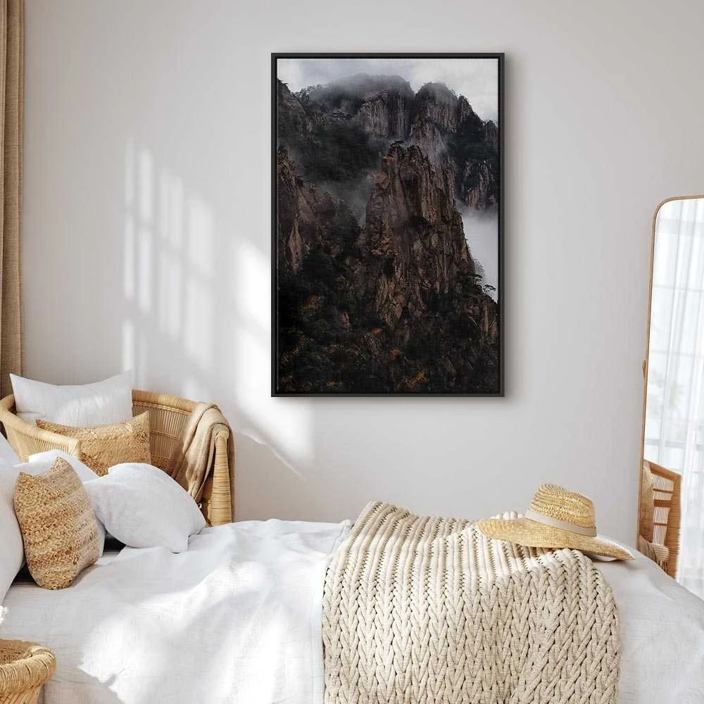 Artgeist Paveikslas - Heart of Mountain Landscape (1-part) - Clouds Amid Rocks