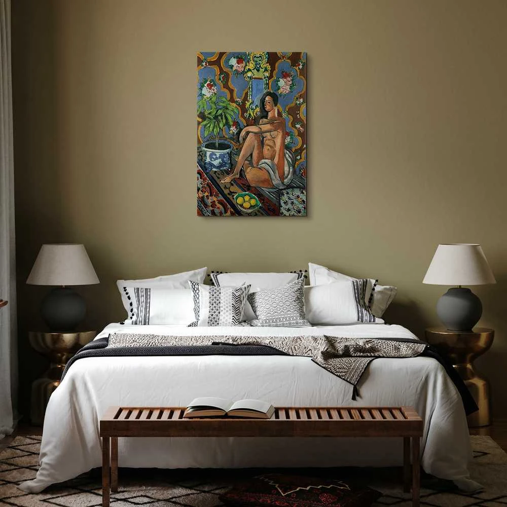 Artgeist Paveikslas - Henri Matisse – Decorative Figure on Ornamental Ground