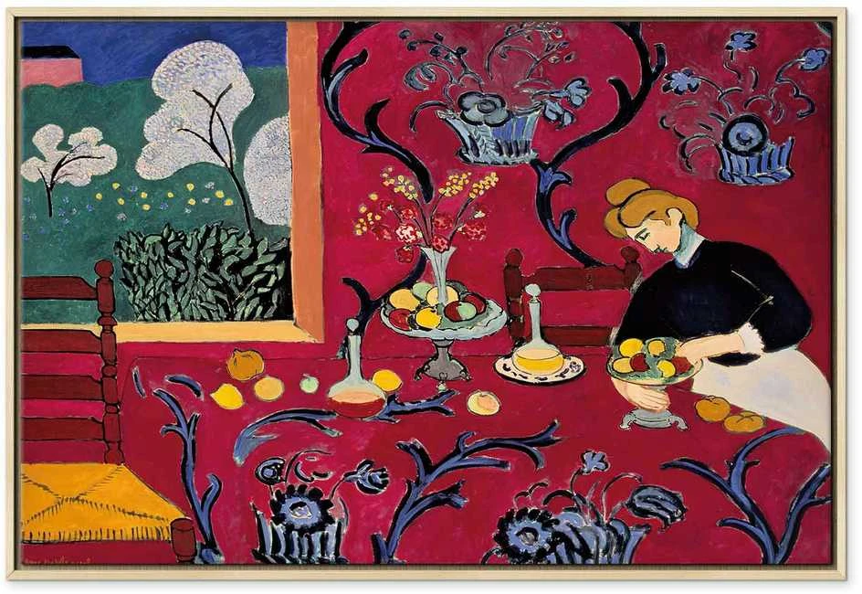 Artgeist Paveikslas - Henri Matisse – Harmony in Raudona (The Raudona Room)