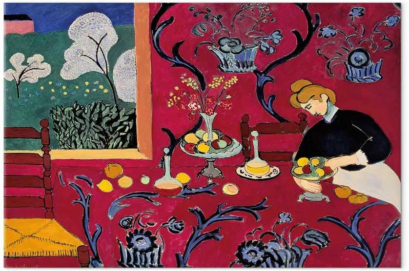 Artgeist Paveikslas - Henri Matisse – Harmony in Raudona (The Raudona Room)