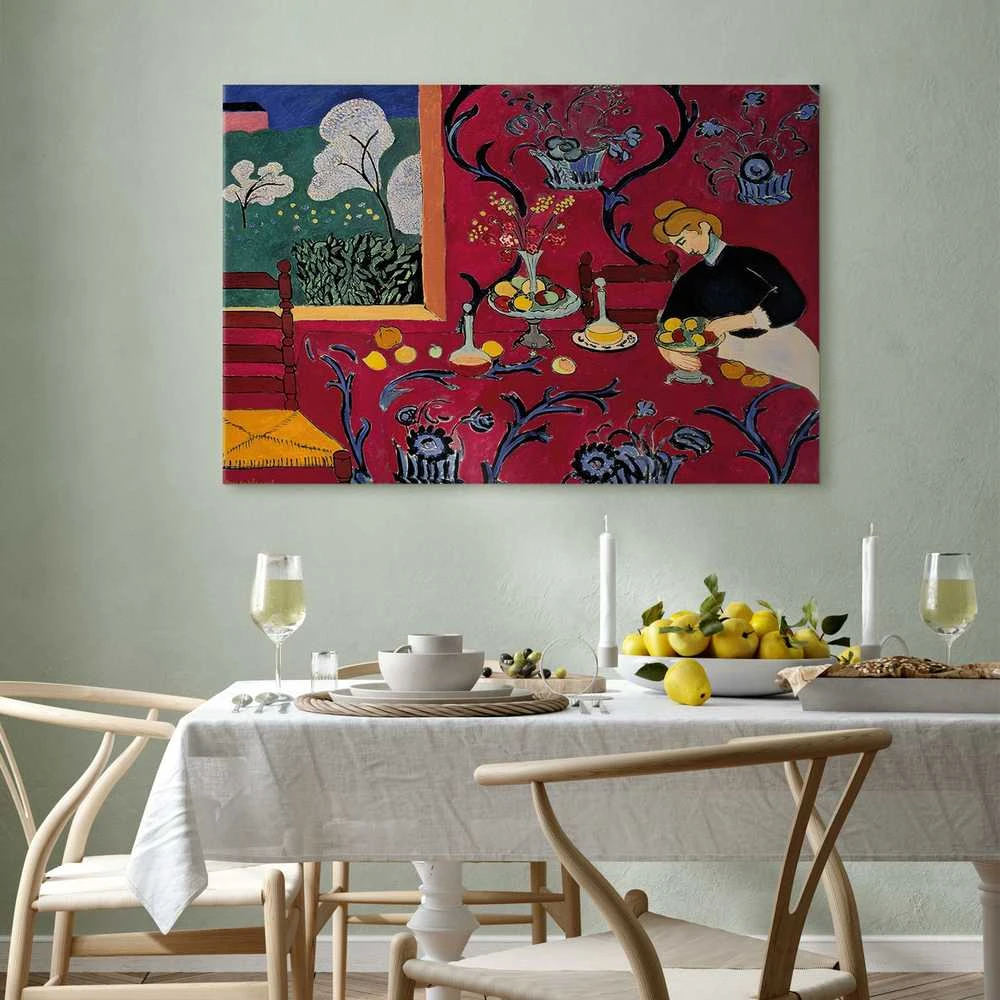 Artgeist Paveikslas - Henri Matisse – Harmony in Raudona (The Raudona Room)