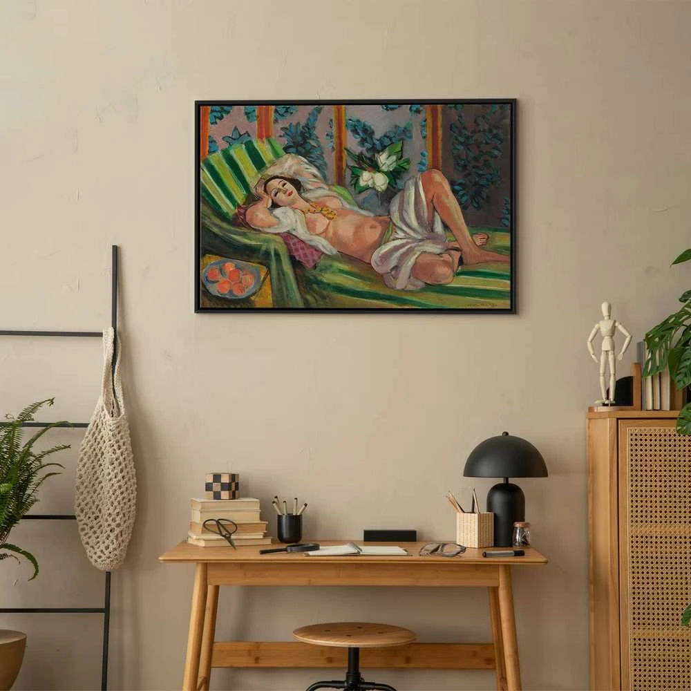 Artgeist Paveikslas - Henri Matisse – Reclining Odalisque with Magnolias