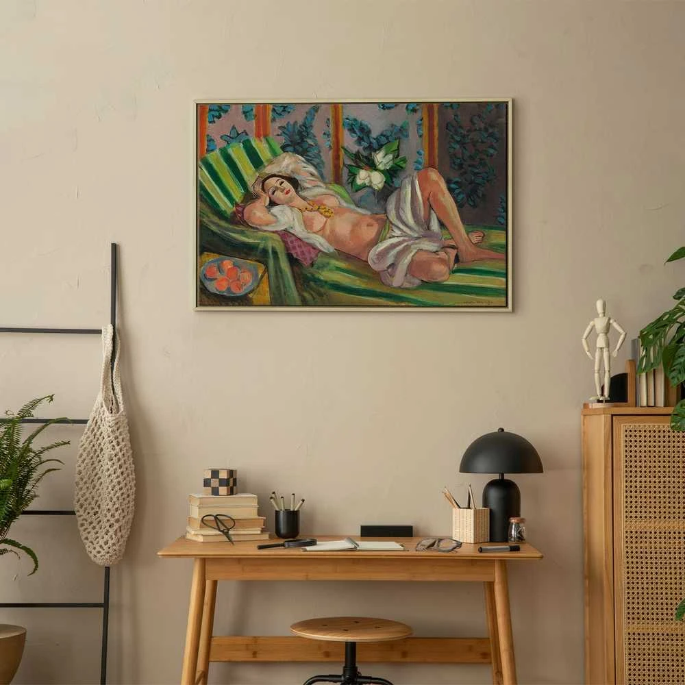Artgeist Paveikslas - Henri Matisse – Reclining Odalisque with Magnolias