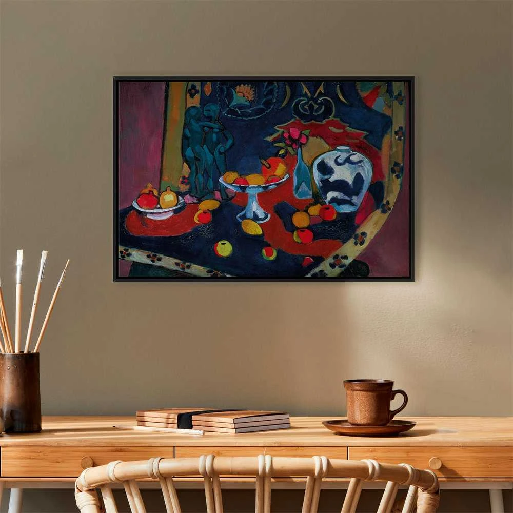 Artgeist Paveikslas - Henri Matisse – Still Life with Fruit and Bronze Statuette